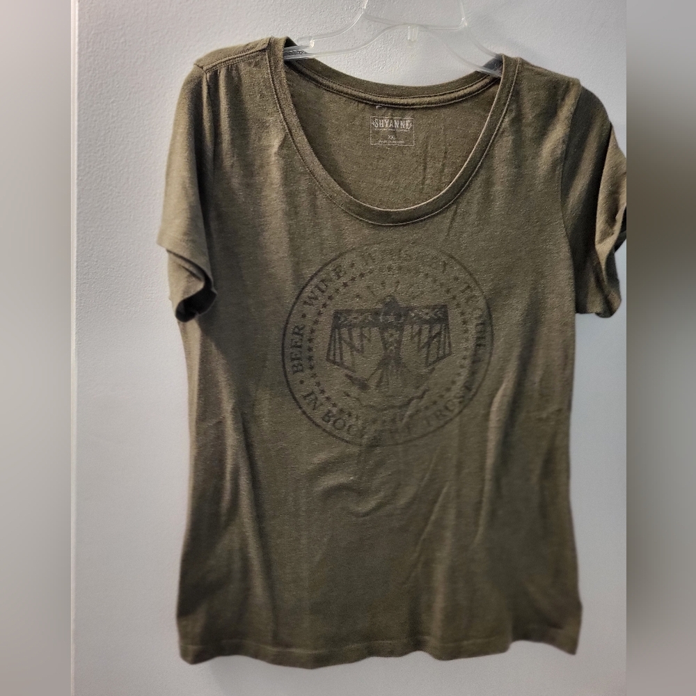 Shyanne XXL tee Beer, Wine, Whiskey, Tequila In Booze We Trust Size 2X